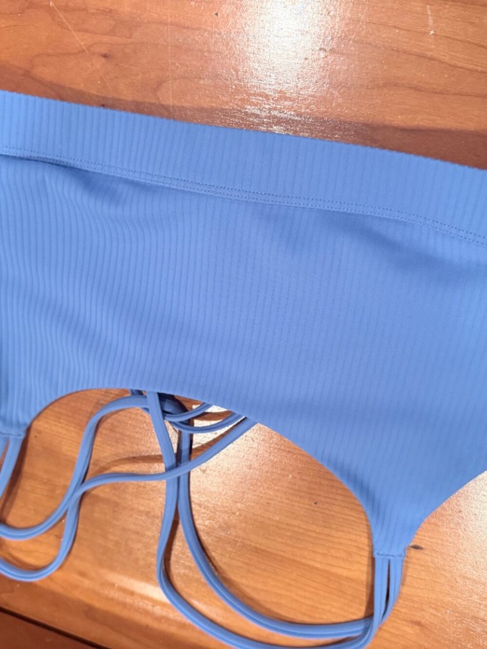 Spiritual Gangster Vivid Blue Ribbed Workout Set Leggings XS Bra S - Picture 2 of 7